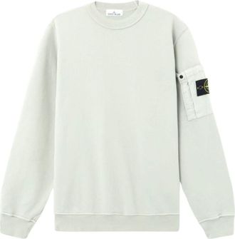 Stone Island 6100019 Seasonal Pocket Crewneck Sweatshirt Sage Green L1S156100019S0410V0055