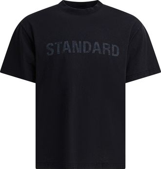 Balenciaga Mens Standard T-shirt - Black Cotton - Size Large