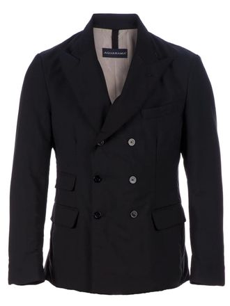 Aquarama double breasted blazer - men - Polyester/Polyamide/Polyester - 50 - Blue