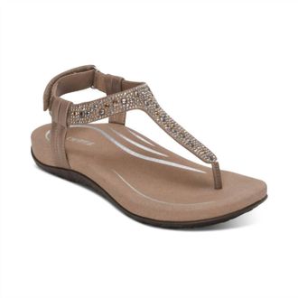 Aetrex Womens Marni Sandal In Taupe