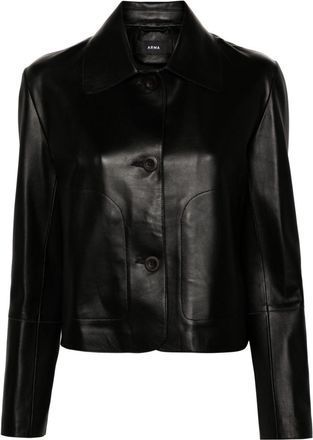 Arma Emy leather jacket - women - Lamb Skin - 42 - Black