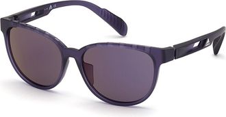 Adidas Sport SP0021 82Y Womens Sunglasses Purple Size 55