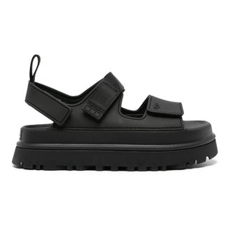 UGG Flat Sandals, female, Black, Size: 11 US GoldenGlow Sandal