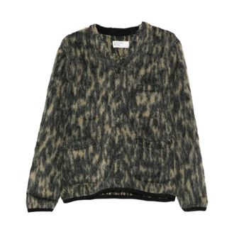 Universal Works Cardigans, male, Multicolor, Size: L cardigan à motif animalier