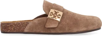 Tory Burch Womens Mules Mellow River Rock-Gold Sandal Rock/gold