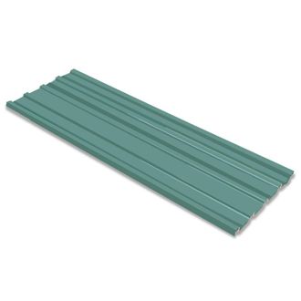 Berkfield Home Roof Panels 12 pcs Galvanised Steel Green