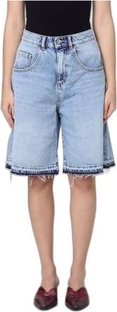 Icon Denim Los Angeles Lulu Wide Leg Short - Dames - Korte broeken - Blauw - Maat: W28 Katoen