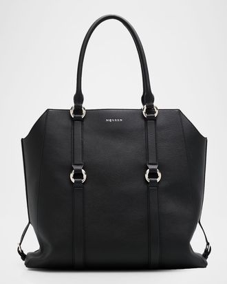 Alexander McQueen Mens Farringdon Leather Tote Bag