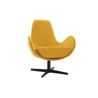 Miliboo Sill&oacute;n Terciopelo Amarillo Mostaza Andy