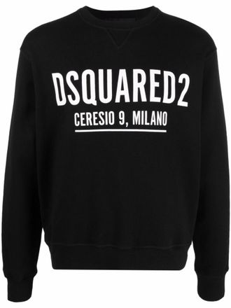 Dsquared2 Black Ceresio 9 Cool cotton sweatshirt