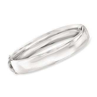 Ross-Simons Sterling Silver Hinged Bangle Bracelet