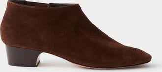 Rachel Comey Womens Thorina Leather Bootie In Dark Chocolate