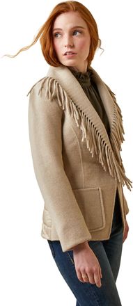 Ariat Womens Sausalito Coat Long Sleeve in Oatmeal, Size X-Small, by Ariat