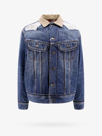 Maison Margiela Denim jacket with destroyed effect - MAISON MARGIELA - gender_Man
