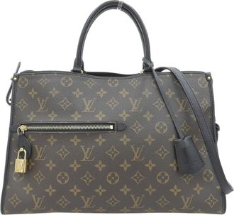 Louis Vuitton Black Noir Pvc Leather Tote Bag (Pre-Owned)