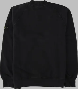 Stone Island Logo-Patch Cotton Sweatshirt - Black