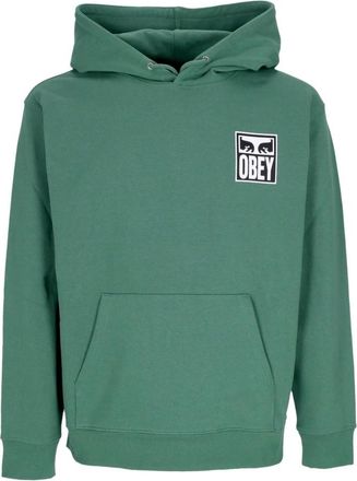 Obey Premium Hoodie met Ogen Icoon - Heren - Hoodies - Groen - XL - Katoen - Hoodies & sweatvesten