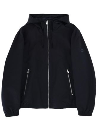 HUGO BOSS Dark Blue Solid Hood Jacket