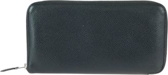 Herm&egrave;s Black Noir Epsom Leather Long Wallet (Bi-Fold) (Pre-Owned)