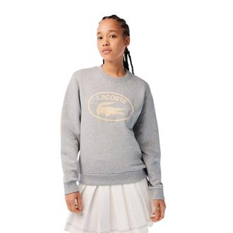 Lacoste Dames/Dames Biologisch Katoenen Los Fit Sweatshirt (Grijs)