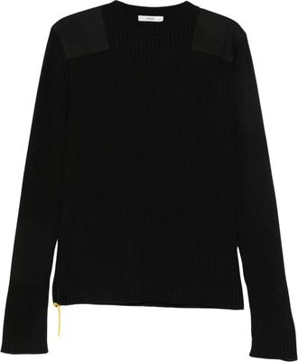 Fendi Jersey de Lana con Canal&eacute; - Knitwear - Hombre - Negro - S