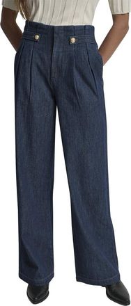 DKNY Dkny High Rise Carmine Wash Wide Leg Jean