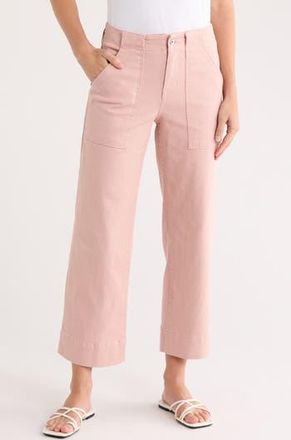 Sanctuary Ali Ankle Crop Wide Leg Jeans in Misty Blus at Nordstrom Rack, Size 30