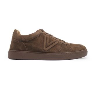 Vionic Lucas Court Suede Mens Fashion Trainers - Dark Brown - Size:UK 12