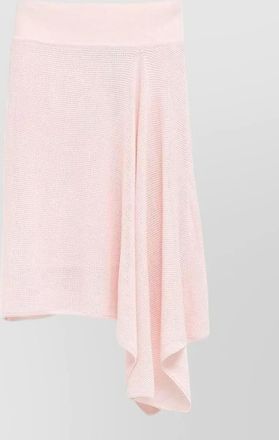 Jacquemus midi skirt elastic waist asymmetric hem