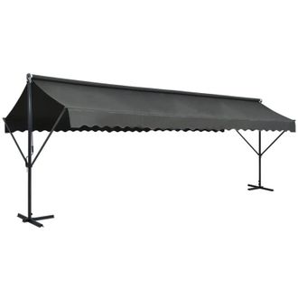 vidaXL Vidaxl - Toldo De Pie Independiente Gris Antracita 600x300 Cm