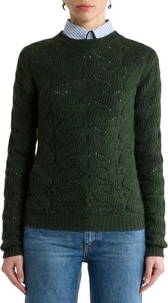 Etro Green Knitted Crew Neck Sweater