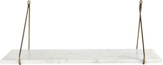 House Doctor Estante de pared de m&aacute;rmol blanco