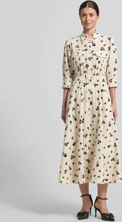 Essentiel Jizo Maxi Shirt Dress In Off White
