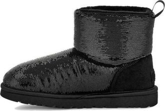 UGG (WMNS) UGG Classic Mini Boot Mirror Ball Black 1151291-BLK