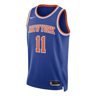 Nike Dri-FIT NBA Jalen Brunson New York Knicks Icon Edition Swingman Jersey Rush Blue DN2015-498