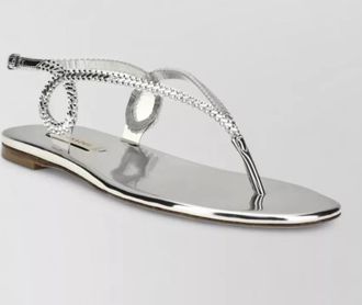 Casadei leather flat sandals