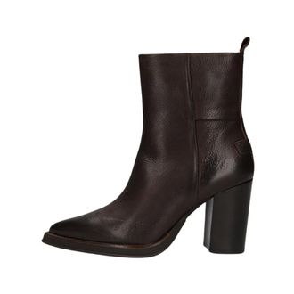 Shabbies Amsterdam Schoenen, Dames, Bruin, 36 EU, Grunch AMI Enkellaarsjes