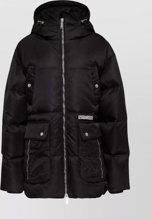 Dsquared2 quilted hooded parka coat
