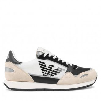Emporio Armani Sneakers, male, Beige, Size: 10 1/2 US X4X537 Xm678 Sneaker