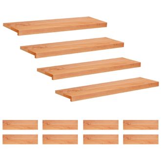 vidaXL Alfombras Para Escalones 12 Uds. 100 X 25 X 2 Cm Barniz Vidaxl