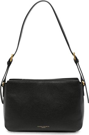 Gianni Chiarini Laura Leren Schoudertas - Dames - Schoudertassen - Zwart - ONE Size - Leer - Tassen