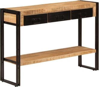 vidaXL Console Table 110x30x76 cm Solid Wood Mango Vidaxl
