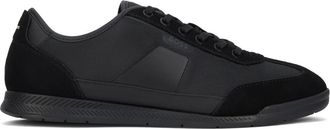 HUGO BOSS Nitan Lage Sneakers - Heren - Sneakers - Zwart - 42 EU - Leer - Schoenen