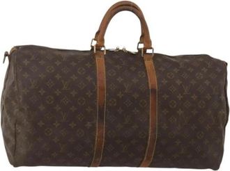Louis Vuitton Pre-owned Keepall 55 Boston Bag - unisex - Vintage Weekendtas - Bruin - ONE Size - Leer - Vintage