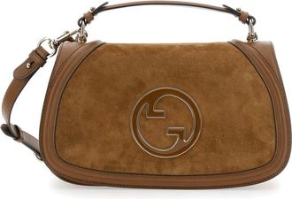 Gucci Blondie Handtas - Dames - Tassen - Bruin - Maat: ONE Size Su&egrave;de