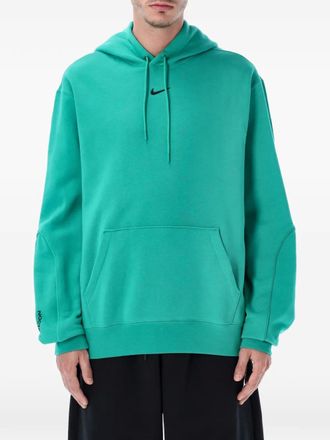 Nike logo-detail hoodie - Green