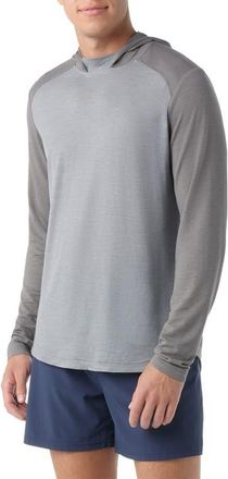 Smartwool Active Mesh Performance Hoodie in Light Gray Heather at Nordstrom, Size Xx-Large
