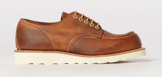 Red Wing Shoes Scarpe Derby in pelle cerata con punta moc toe ed effetto vissuto