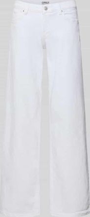 Only Wide Leg Jeans aus Baumwoll-Mix Modell JUDY-O in Weiss, Gr&ouml;&szlig;e XL