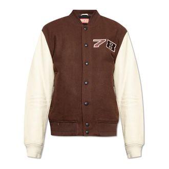 Diesel Jas L-Kopf - Heren - Bomber jackets - Bruin - 2XL - Wol - Jassen